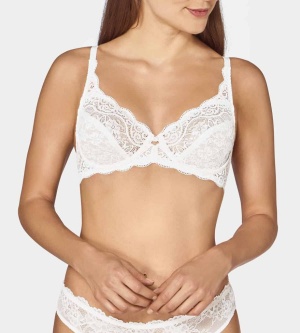 Sutien cu armătură și dantelă, Triumph Amourette 300 W Alb