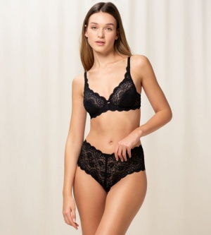 Sutien cu armătură și dantelă, Triumph Amourette 300 W Negru - Img 11