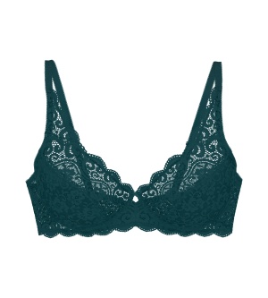 Sutien cu armătură și dantelă, Triumph Amourette W Verde - Img 5