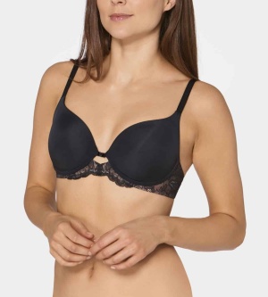 Sutien cu sârmă și burete, invisibil, Triumph Amourette Charm WHP01 Negru