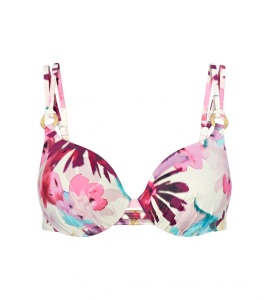 Sutien de baie cu sârmă și cupe buretate, imprimeu tropical, Triumph Summer Fleur WP - Img 5