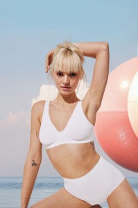 Sutien esențial din bumbac fin cu decolteu în V, Sloggi Basic+ Soft Bra - Img 5