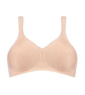 Sutien fără armătură, Triumph Modern Soft+Cotton N Bej - Img 4