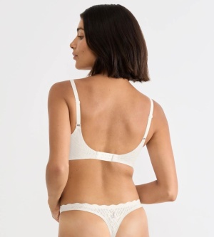 Sutien push-up fără armătură, Sloggi ZERO Feel Bliss THE UP P Bra Crem - Img 2