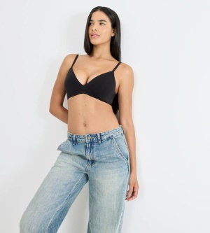 Sutien push-up invizibil, Sloggi ZERO Feel Pure THE UP Push Up Negru - Img 4