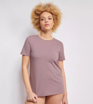 Tricou damă Sloggi EVER EASE din bumbac organic, Sloggi EVER Ease T-Shirt Roz