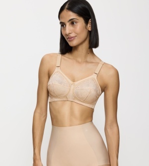Triumph Doreen, Sutien fără armătură pentru bust generos, bestseller mondial, Bej