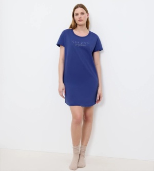 Cămașă de noapte, Triumph Nightdresses NDK Albastru - Img 4