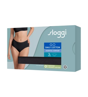 Chilot damă midi din bumbac organic, Sloggi GO Daily Cotton Midi Negru - Img 8
