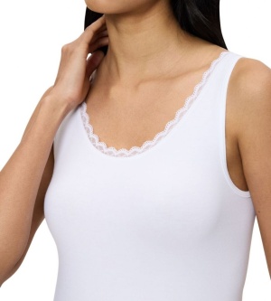 Maieu invizibil din bumbac, cu bretele late, Triumph Feel Of Cotton Tank Top - Img 9