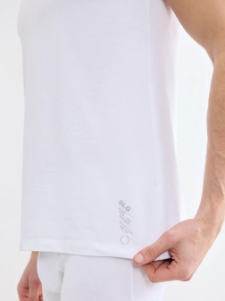 Maiou bărbătesc din bumbac, Sloggi SLG Base Tank Top Alb - Img 3