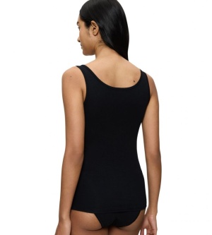 Maiou slim fit cu bretele late din bumbac, Triumph Sense Of Cotton Tank Top - Img 7