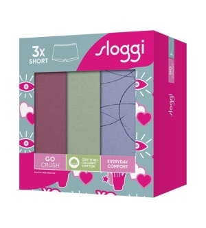 Pachet de 3 chiloți Sloggi GO Crush Short C3P