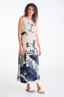 Rochie lungă de vară, Lisca Portofino 49630, Albastru