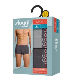 Set de 2 boxeri pentru bărbați, Sloggi men Start Hipster C2P - Img 2