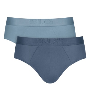 Set de 2 chiloti bărbați, Sloggi SLG Base Soft Brief C2P Albastru - Img 8