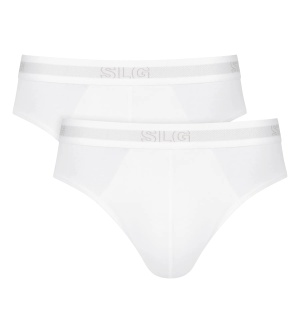 Set de 2 perechi de chiloți bărbătești, Sloggi SLG Base Brief C2P Alb - Img 6