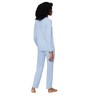 Set Pijama Triumph Timeless Sensuality PK LSL Albastru - Img 8