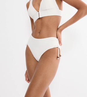 Slip de baie reglabil cu acoperire medie, Triumph Summer Dune Midi Crem