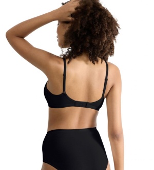 Sutien bumbac fără armătură, Sloggi GO Daily Cotton Soft bra Negru - Img 6