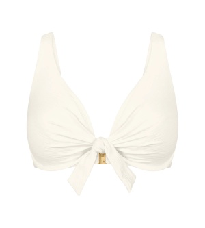 Sutien cu armătură cu decolteu V plunge, Triumph Summer Dune W Crem - Img 5