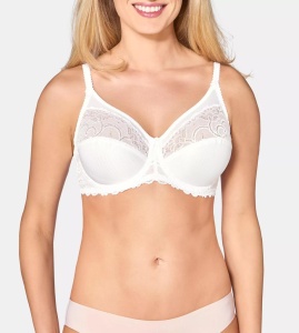 Sutien cu armătură și dantelă feminină, Triumph Romy W Alb