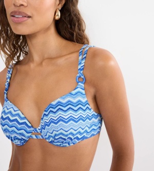 Sutien de baie cu armătură și cupe buretate, Triumph Mix & Match Summer WP Albastru - Img 4