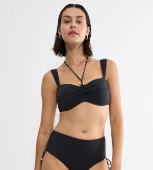 Sutien de baie cu bretele detașabile, Triumph Summer Twist DP Negru