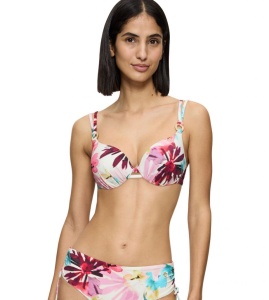 Sutien de baie cu sârmă și cupe buretate, imprimeu tropical, Triumph Summer Fleur WP - Img 6