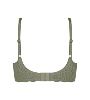 Sutien fără armătură, cupe detașabile, Sloggi ZERO Feel Bliss Soft bra Verde - Img 6