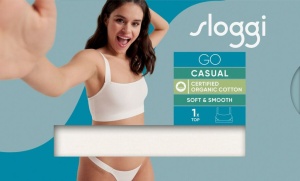 Top din bumbac cu decolteu pătrat, Sloggi GO Casual Top - Img 6