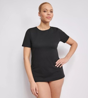 Tricou damă Sloggi EVER EASE din bumbac organic, Sloggi EVER Ease T-Shirt Negru - Img 4