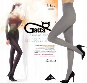 Ciorapi pantaloni din microfibră, semiopaci, mați, Gatta Rosalia 40 DEN Grigio