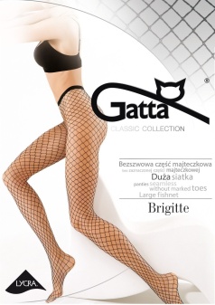 Ciorapi tip plasă cu ochiuri mari, Gatta Brigitte 05 Nero - Img 7