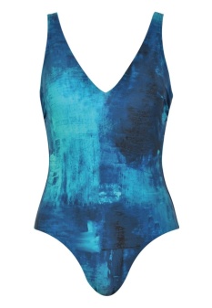 Costum de baie întreg cu burete subțire și fără armătură, Naturana Shinrin Yoku 73468-22