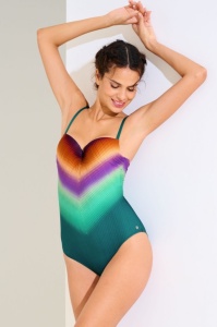 Lisca Osaka 43578, Costum de baie întreg cu burete și armătură - Img 1