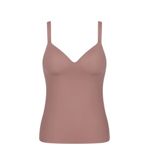 Maieu cu sutien Lift up integrat, Sloggi ZERO Feel 2.0 THE UP Bra Shirt Maro - Img 5