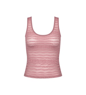Maieu din dantelă reversibil, Sloggi FREE Evolve Tank Top Lace Roz - Img 5
