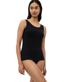 Maiou slim fit cu bretele late din bumbac, Triumph Sense Of Cotton Tank Top - Img 8
