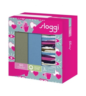 Pachet de 3 chiloți, Sloggi GO Crush Short C3P