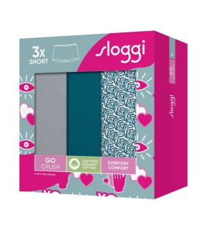 Pachet de 3 chiloți Sloggi GO Crush Short C3P