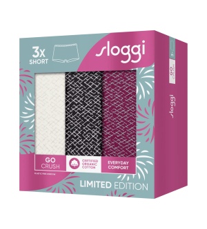 Pachet de 3 chiloți Sloggi GO Crush Short C3P