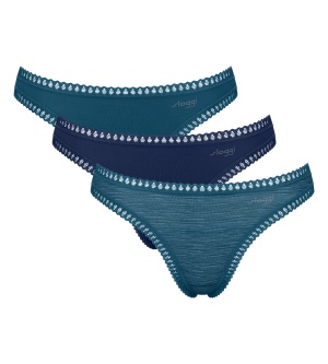 Pachet de 3 Chiloți tanga, Sloggi GO Crush String C3P