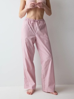 Pantaloni lungi de casă din bumbac, Triumph Mix & Match Trousers Poplin Roz
