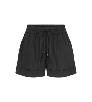 Pantaloni scurți cu croială lejeră din in și vâscoză, Triumph Summer Wear Shorts Negru - Img 5