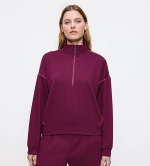 Pulover oversize cu fermoar pentru damă, Triumph MyWear Lounge Sweater
