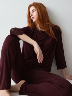 Set pijama Triumph Amourette PK LSL Bordo - Img 4