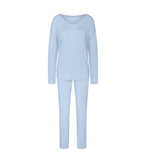 Set Pijama Triumph Timeless Sensuality PK LSL Albastru - Img 5