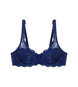 Sutien cu armătură și cupe buretate, Triumph Amourette 300 WHP Bleumarin - Img 5