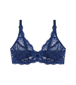 Sutien cu armătură și dantelă, Triumph Amourette 300 W Bleumarin - Img 5